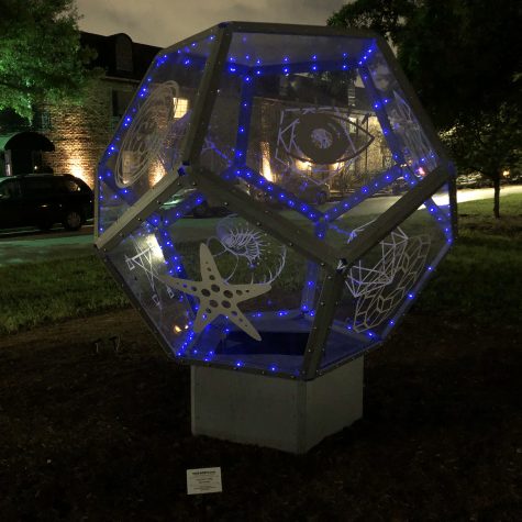 dodecahedron solar night light